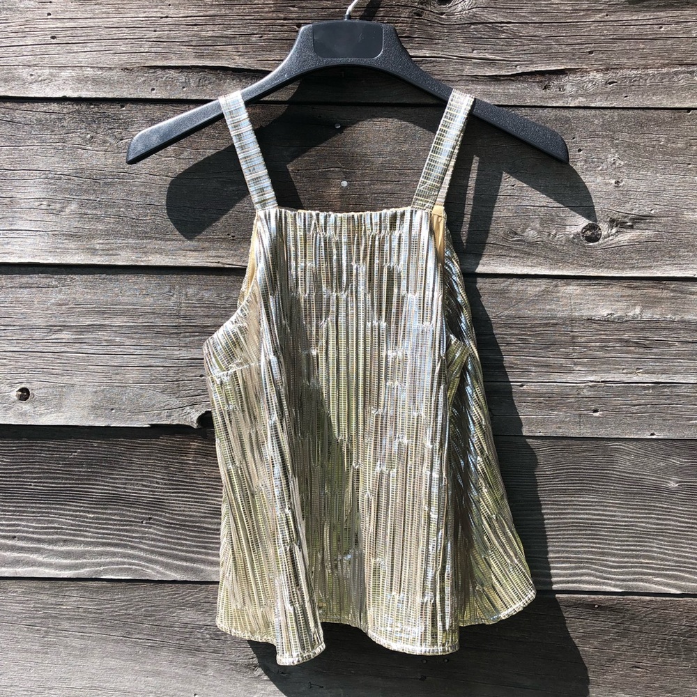 Gold tank top